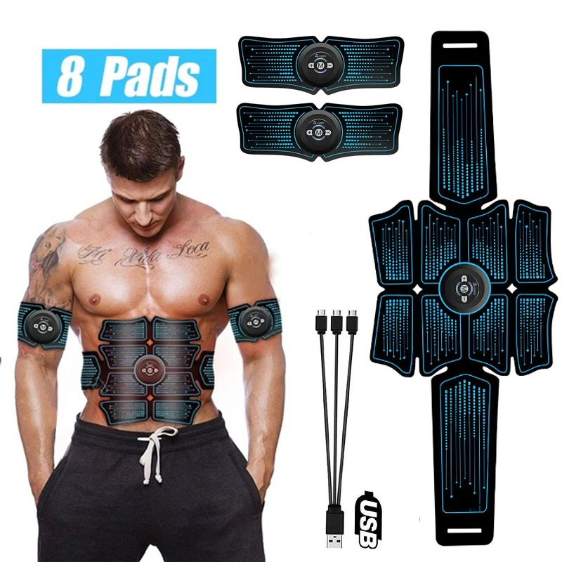 EMS тренажер беспроводной ABS стимулятор для тренировки живота Электрический потеря веса Вибрационный пояс для похудения тренажерного зала оборудование для фитнеса