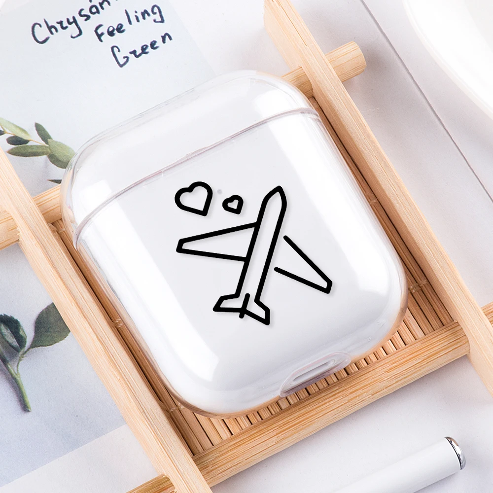 Роскошный чехол для наушников с рисунком для Airpods 2 1, прозрачные аксессуары, чехол для наушников AirPod, чехол, оболочка