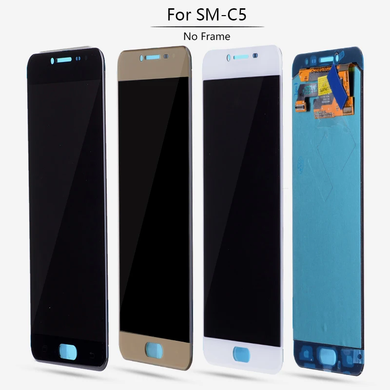 Оригинальный 5 2-дюймовый супер AMOLED ЖК-дисплей для SAMSUNG GALAXY C5 жк-дисплей сенсорный