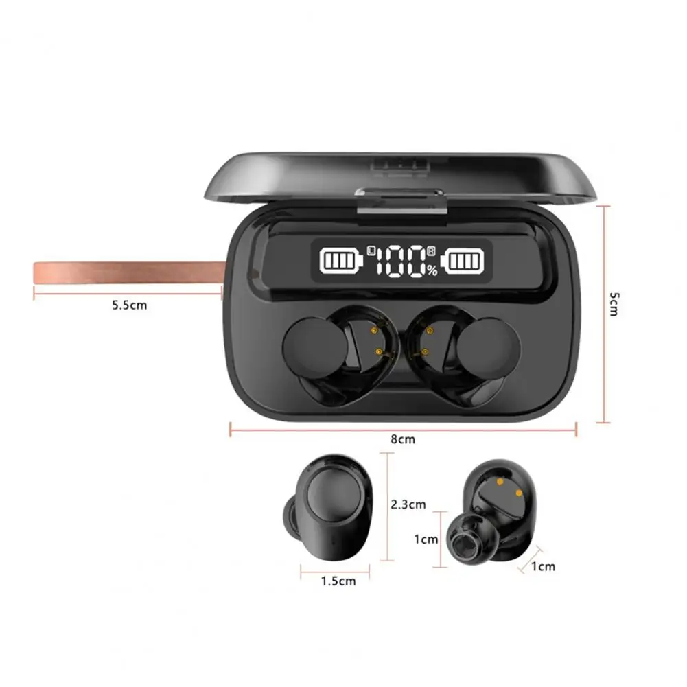 

Aygo A13 Bluetooth 5.1 Earphones Stereo Noise Reduction Wireless Headphones 1200mAh Charging Box IPX7 Waterproof Touch Headset