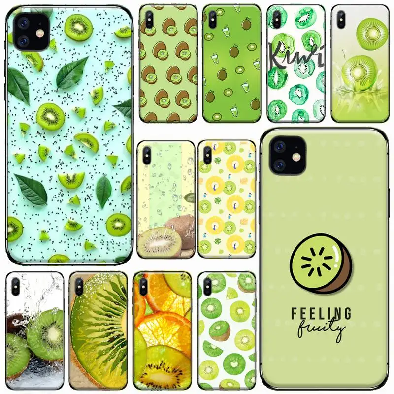 

Kiwi fruit green delicious Phone Case for iPhone 11 12 pro XS MAX 8 7 6 6S Plus X 5S SE 2020 XR Soft silicone shell funda cover