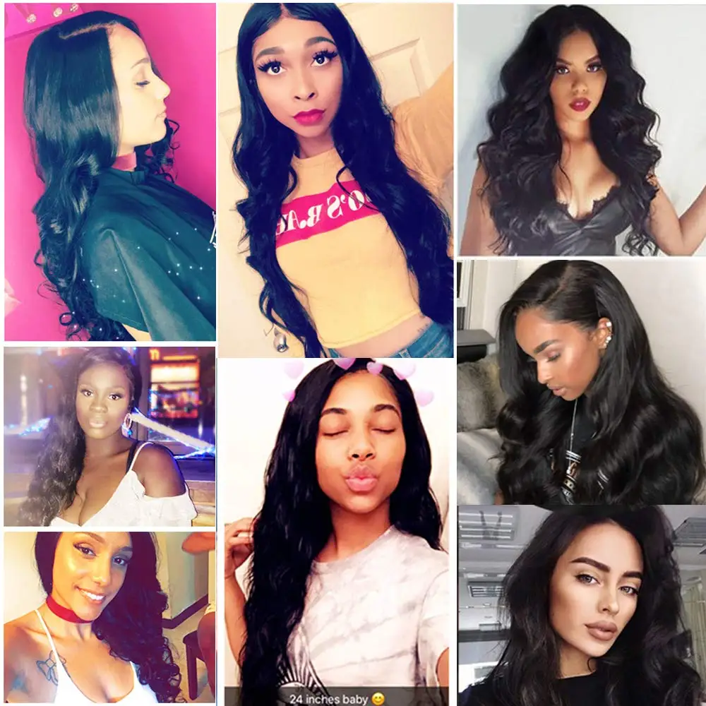 

Liddy Wig Lace Front Human Hair Wigs 13x4 Body Wave 150% Density Non-remy 100% Human Hair Lace Front Wigs Natural Color