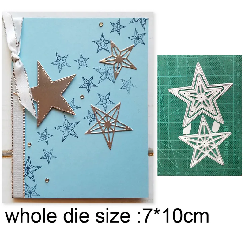 

Lace Star Frame Dies New 2021 Metal Cutting Dies for DIY Scrapbooking Paper and Card Making Decorative Embossing Dies Craft dies