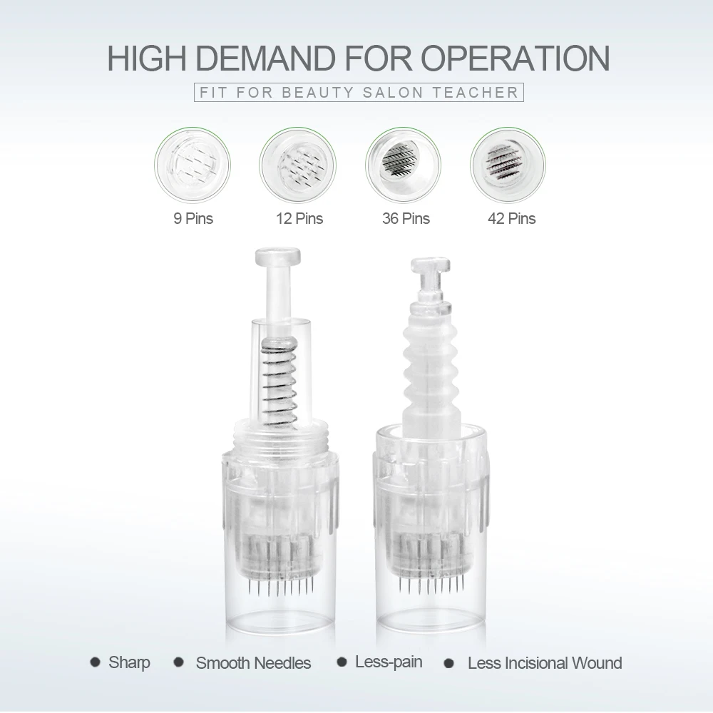 10/20/50 шт ручка для нанесения татуировок Nano MYM иглы-наконечники Microneedling 9 Pin/12-контактный/36-контактный/42Pin штык винт Порты и разъёмы картридж Иглы для татуировки
