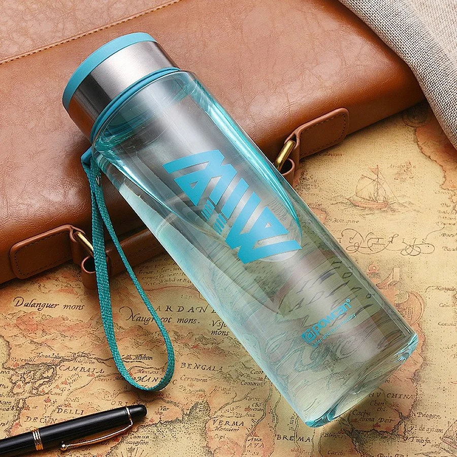 

Plastic Portable Water Bottle Sport Frosted Office Transparent Bottle Juice Outdoor Botella De Agua Travel Drinkware DF50WB