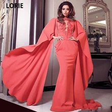 LORIE Mermaid Celebrity Dresses Formal Party Gowns for Women Dubai Cap Sleeve Beauty Pageant Evening Dresses Plus Size Customize (2)