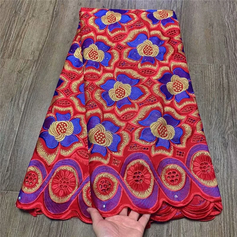 

African Nigerian Lace high quality swiss voile lace cotton material for women dress