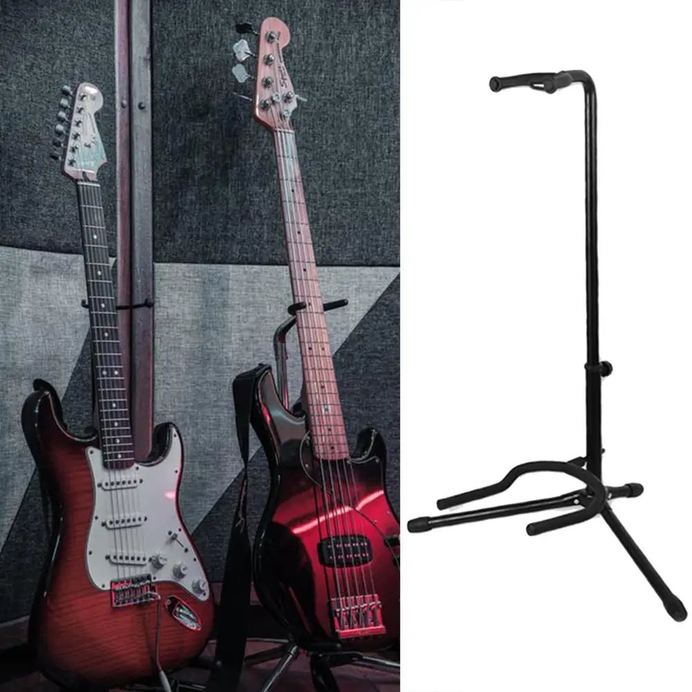 

Durable Guitar Stand Wear-resistant Folk Guitar Floor Stand Holder Lute Bass Musical Instrument Bracket Guitar Rack