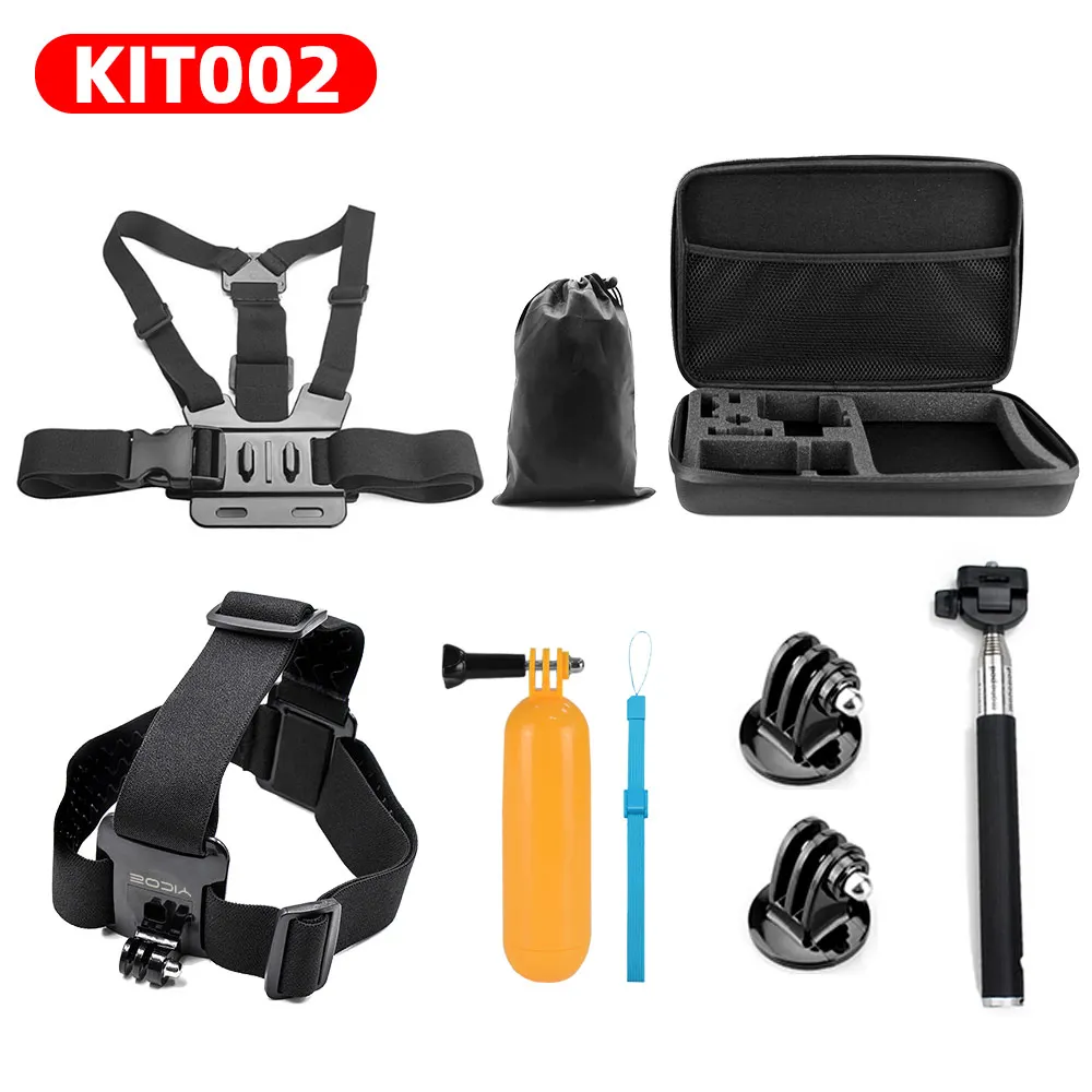 Комплект аксессуаров для спортивной экшн камеры GoPro hero 7 6 5 4 3 селфи палка штатив