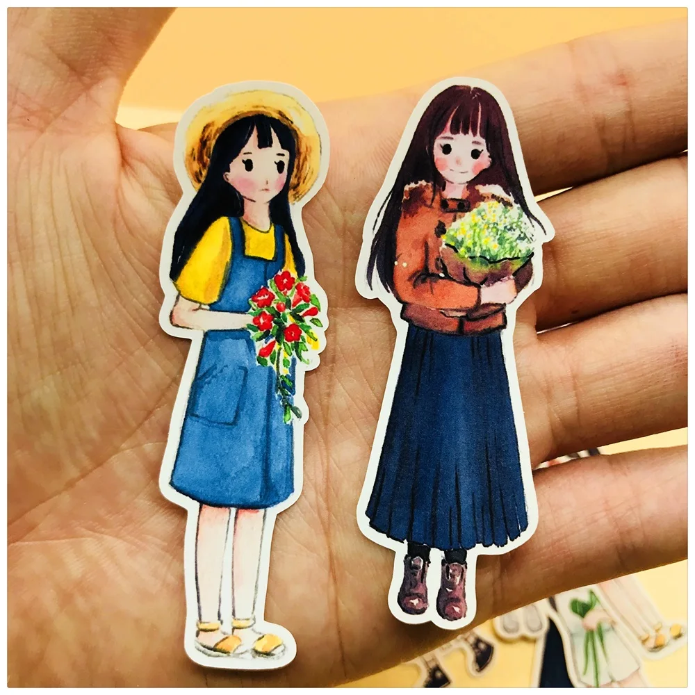 28 шт./компл. наклейка Любовь для девочек с ручным рисунком сделай сам альбом