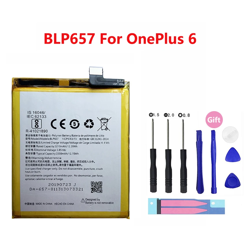 original battery for oneplus 7 6t 6 5 5t 3 3t 2 1 1 blp571 blp597 blp613 blp633 blp637 blp657 blp685 cell phone batteries free global shipping