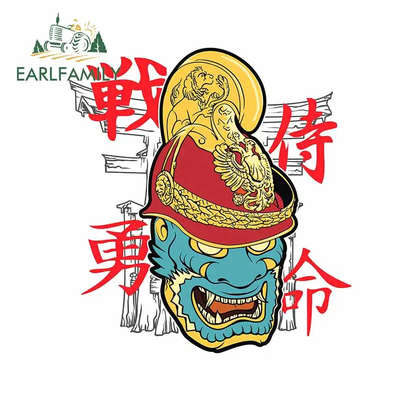 EARLFAMILY 13 см x 11 8 для японской маски демона Мультяшные автомобильные наклейки доска