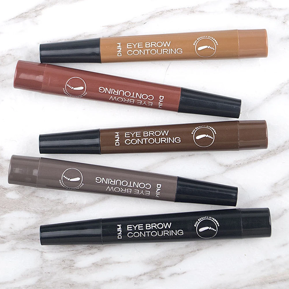 DNM вилка наконечник водонепроницаемый длительный жидкий карандаш для бровей