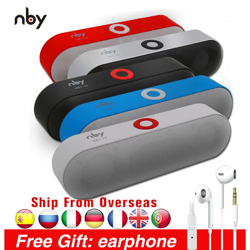

Bluetooth-Колонка NBY18 компактная портативная с поддержкой TF, AUX, USB