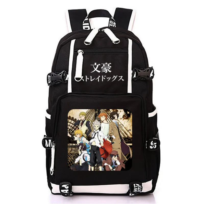 Школьные ранцы с принтом аниме бродячие собаки сумка для книг Nakajima atсуси рюкзак