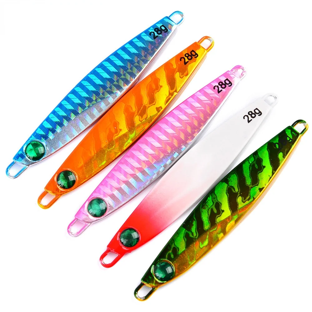 

Металлическая джиг приманка для рыбалки, вес 28 г, троллинговая жесткая приманка для ловли окуня, рыболовная приманка, снасть для ловли форел...