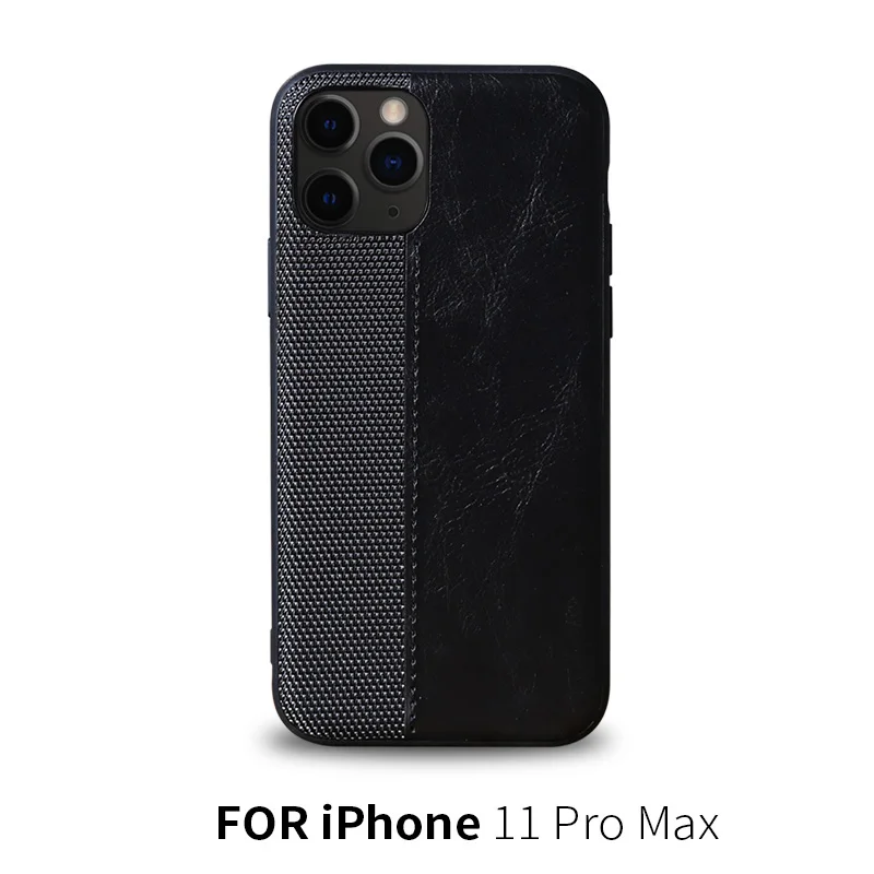 11 FOR 11 PRO MAX Кожаный чехол с вязаными качествами для Iphone 11 PRO MAX, деловой чехол для телефона - Цвет: 11 FOR 11 PRO MAX