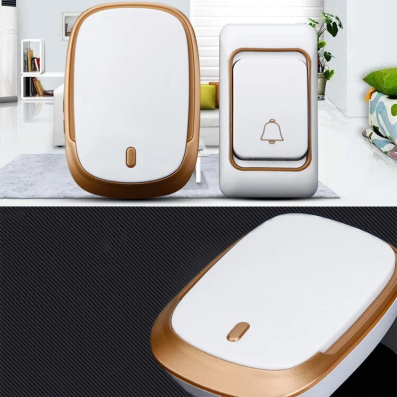 Wireless Doorbell DC Battery Control Button 200M Remote LED Light for Home Call Bell | Обустройство дома