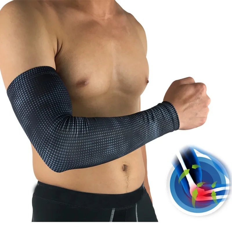 Мужские нарукавники с принтом в горошек защита от солнца УФ лучей для бега