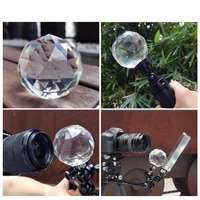 crystal prism diy with 14 vlogger photography crystal ball optical glass magic photo ball photography studio accessories