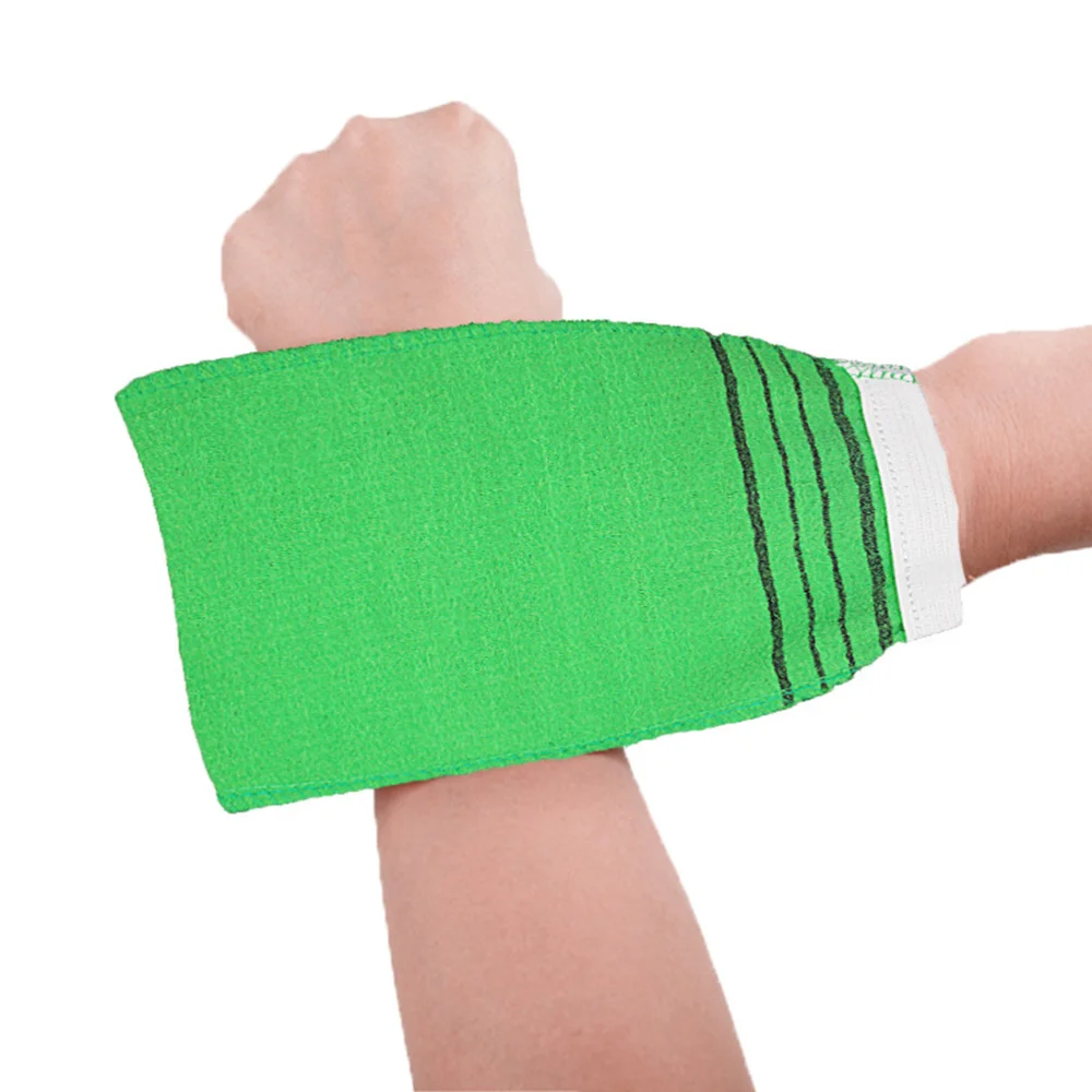 

10PCS Artificial Silk Bath Portable Bath Mittens Thickening Washclothes Sauna Coarse Texture Towel Household Bathing