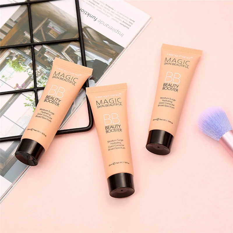 

BB Cream Full Cover Face Base Liquid Foundation Makeup Waterproof Long Lasting Facial Concealer Whitening Cream Korean Make Up