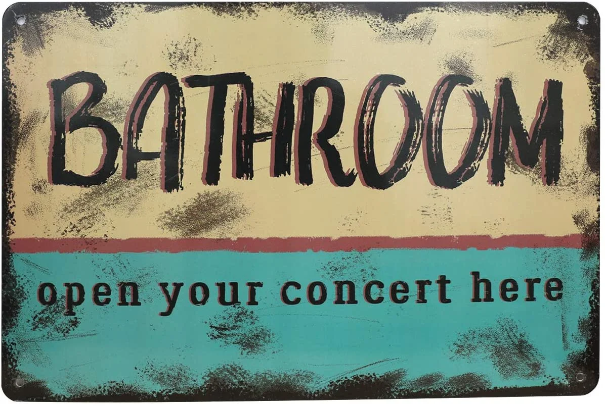 

ZIS Настенный декор для ванной комнаты с надписью «HereMetal»