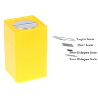 new barber shop blade disposal case blade storage box for knife blade paper vinyl film wrapping cutter cutting knife storage box