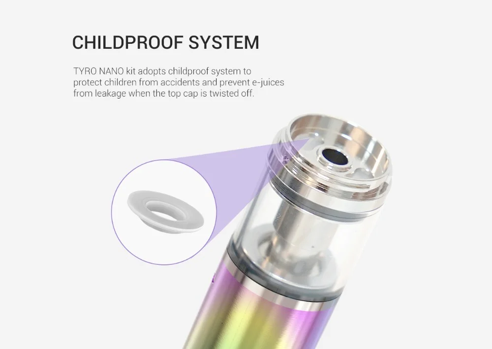 Vaptio Tyro Nano Kit P1 мини-комплекты vape kit ручка и коробка mod kit электронная сигарета