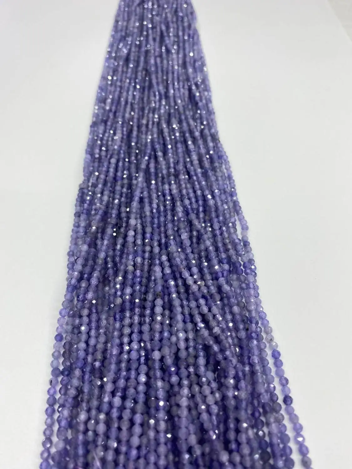 

Бусина из натурального танзанита с огранкой круглой формы для изготовления ювелирных изделий, ожерелий, браслетов, 5A2mm 3mm 4mm