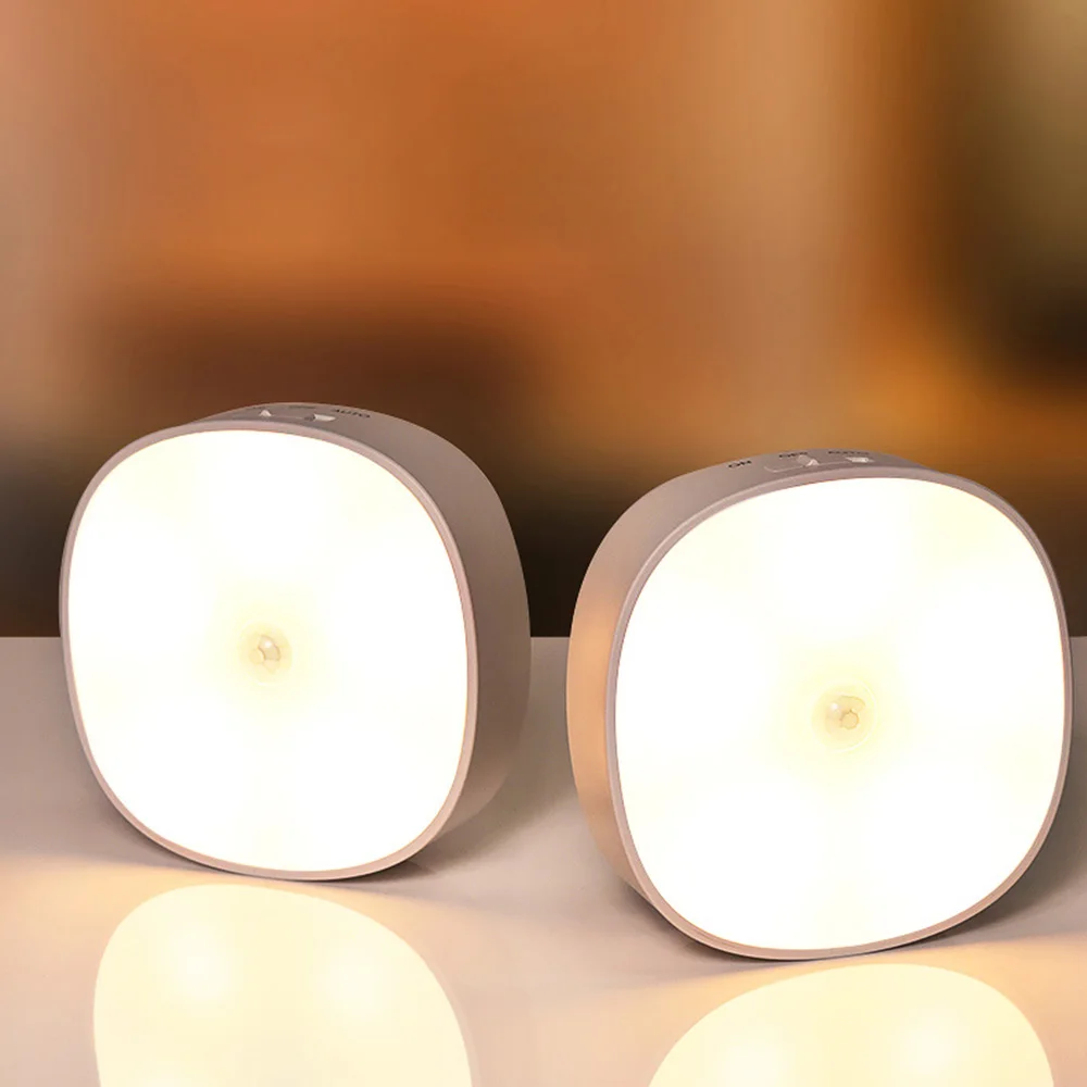 

LED Small Night Light Simple Bear Style USB Charging Wall Lamp Table Decor With Human Body Sensing Function For Kids Dropship