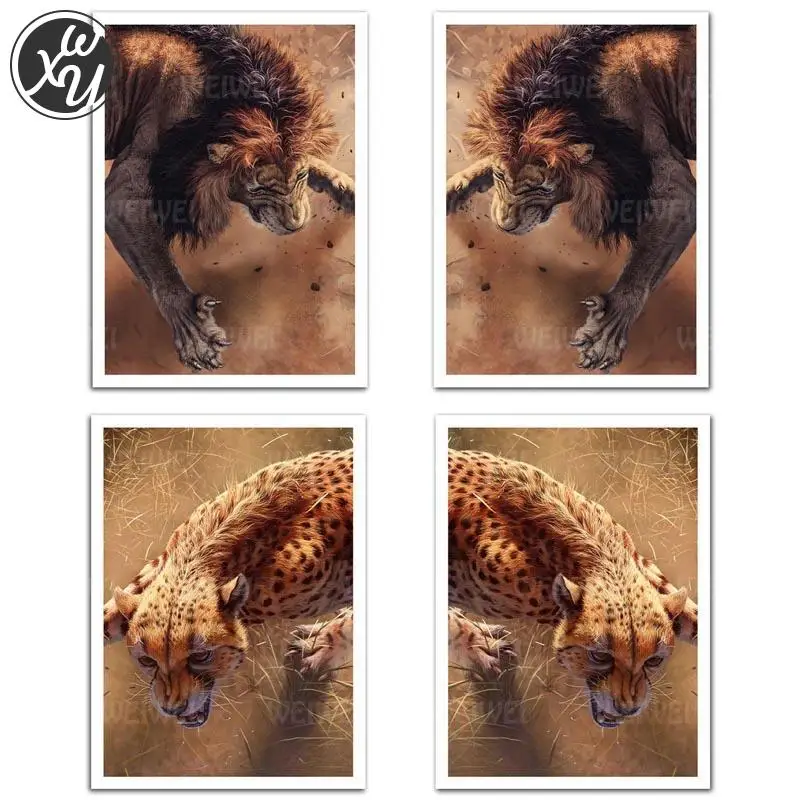 

Ferocious Animal Diamond Painting for Adults Crocodile Full Diamond Embroidery Cheetah Diamonds Embroidery Stitch for Home Decor