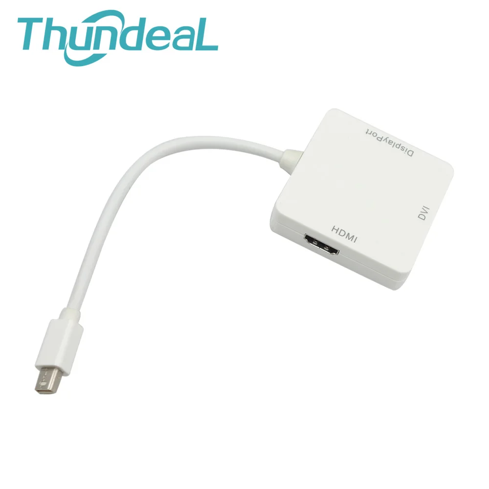 Cable Adapter 3 in 1 DVI/VGA Mini Display Port Male to HDMI Female DVI VGA for MacBook TV Projector Converter | Компьютеры и офис