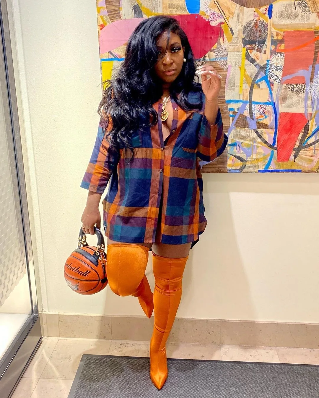 

Women's Dress Autumn Long Sleeve Plaid Print Lapel Cardigan Dress Casual Shirt Short Skirt Sexy Party Street Commuter