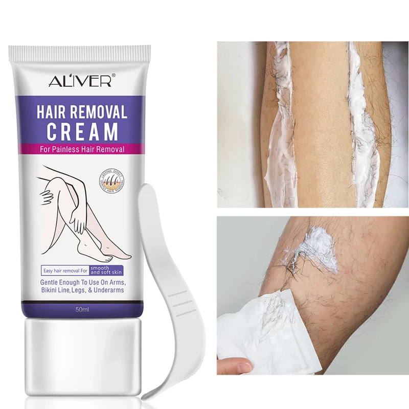 ALIWER Gentle Hair Removal Cream Painless Depilatory Armpit Legs Arms Nourishing Repair For Men Women | Красота и здоровье