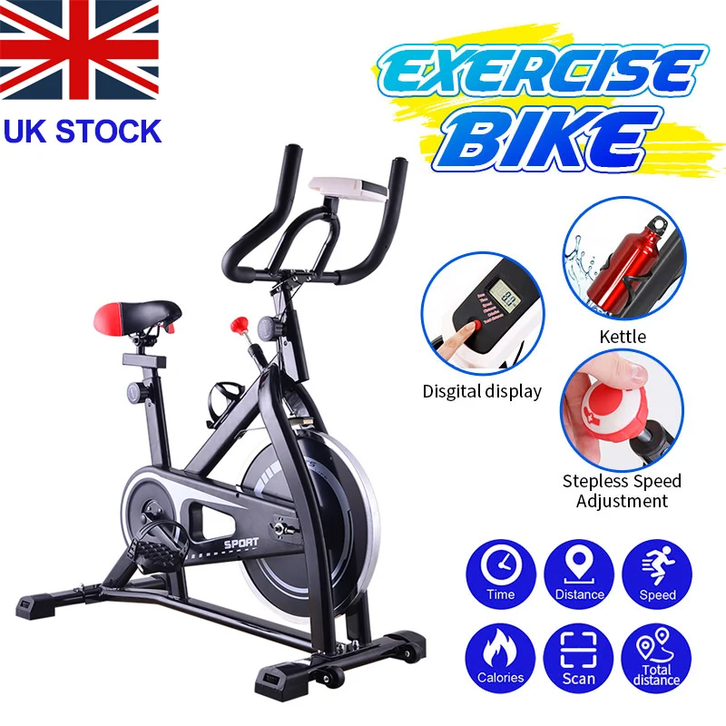 

Exercise Bike with LCD monitor Home Ultra-quiet Indoor Cycling Bike Fitness Bike Dynamic Bicycle Fitness Equipment Heavy Duty