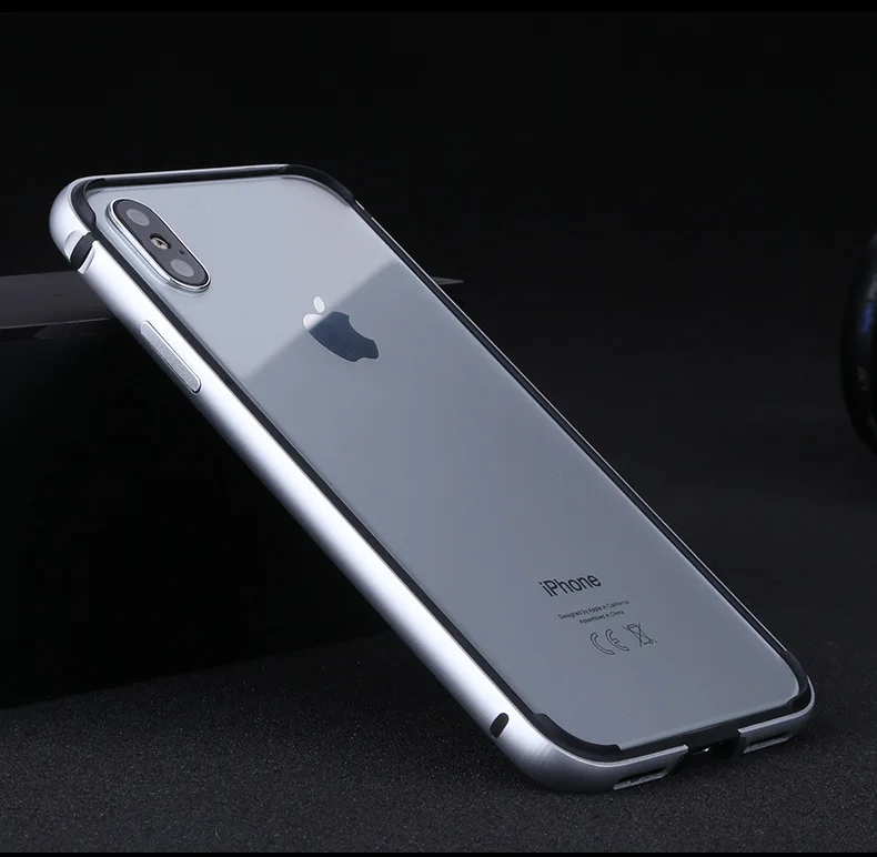 Lofter алюминиевый бампер для iPhone X металлическая рамка Полная защита чехол сплошной цвет чехол для телефона TPU силиконовый чехол Capinha Coque