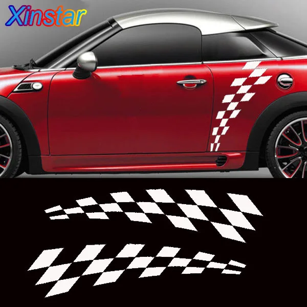 

2pcs/lot kk Mini JCW Mini Cooper S One John Cooper Works Countryman Car body Sticker
