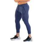 Новинка, мужские облегающие штаны для бега, спортивные трико, брюки для тренажерного зала, фитнеса, бодибилдинга, бега, мужские брюки с боковой молнией, прозрачные брюки