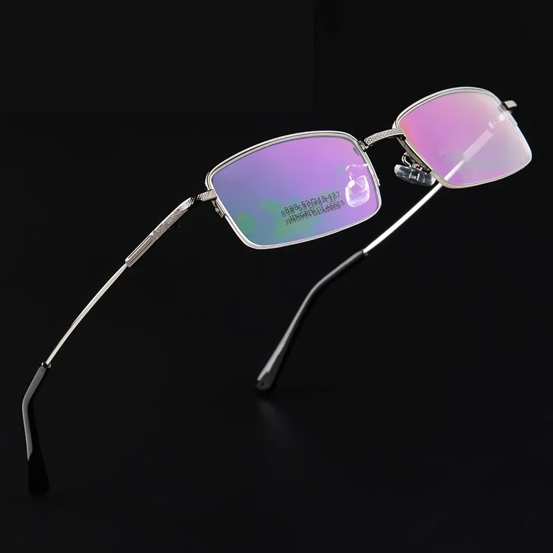 width-139 New men Elastic glasses temple eyeglasses frames male half rim memory titanium alloy Myopia optical eyewear | Аксессуары для