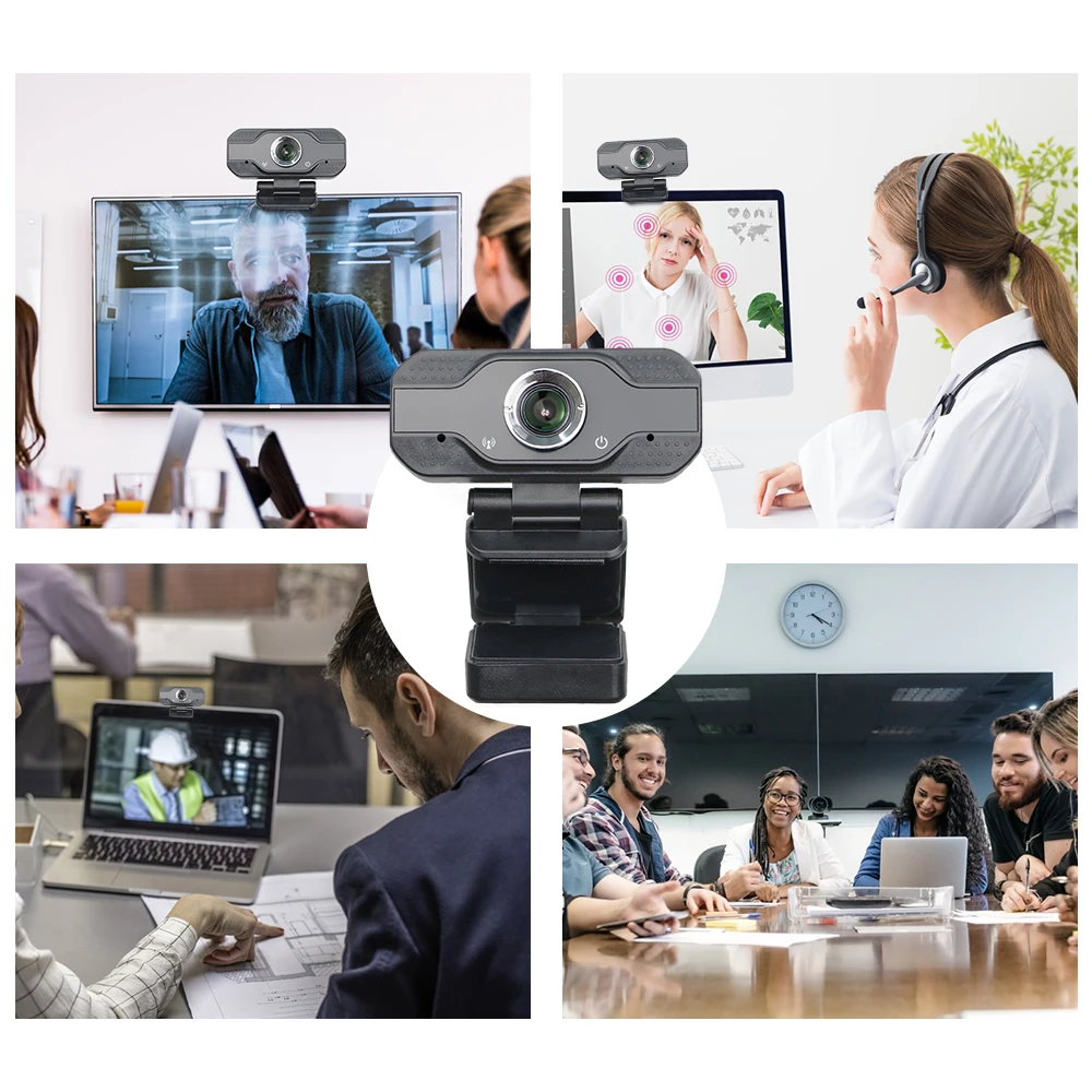 Веб-камера HD со встроенными двумя микрофонами 1080P USB Pro потоковая камера для