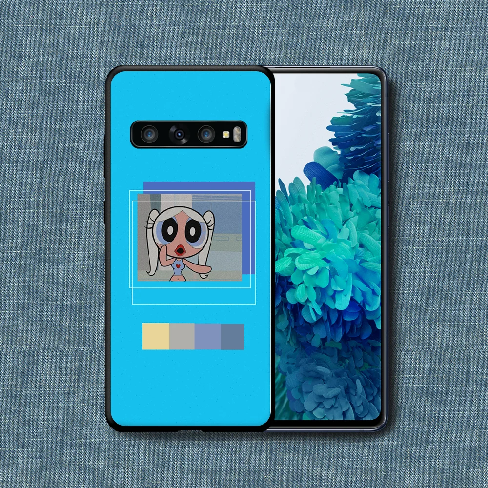 

Powerpuff Girl Cartoon Cute Phone Case For Samsung Galaxy Note S 8 9 10 20 Plus E Lite Uitra black Cover Trend Prime Tpu Cell