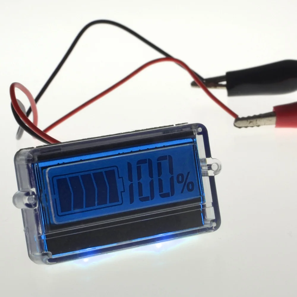 8 63 в ЖК дисплей Синяя подсветка свинцово кислотный литий ионный аккумулятор