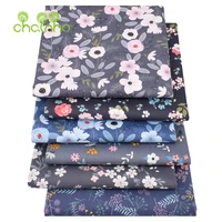 chainhoprinted twill cotton fabricdiy sewing quilting material for babychildrens bed clothesshirtsskirtsdeep floral serie