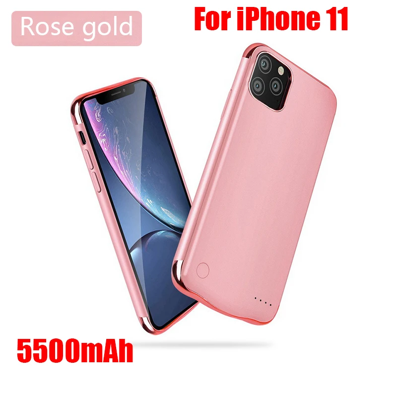 For iphone 11 Pro 5500/6000 мАч Внешний внешний аккумулятор, чехол для зарядки аккумулятора для iPhone 11/iPhone 11 Pro/iPhone 11 Pro Max, тонкий чехол для зарядного устройства - Цвет: For iphone 11 Pro