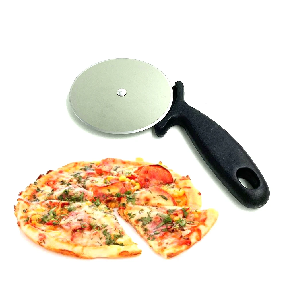 

Pizza Cutter Cake Knife Stainless Steel Non-stick Baking Pastry Tools Kitchenware Round Roller For Pies Waffles Dough Cookies