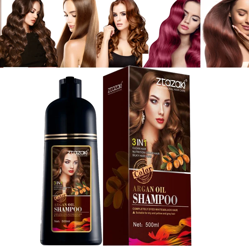 Натуральный органический шампунь для стойкого окрашивания волос