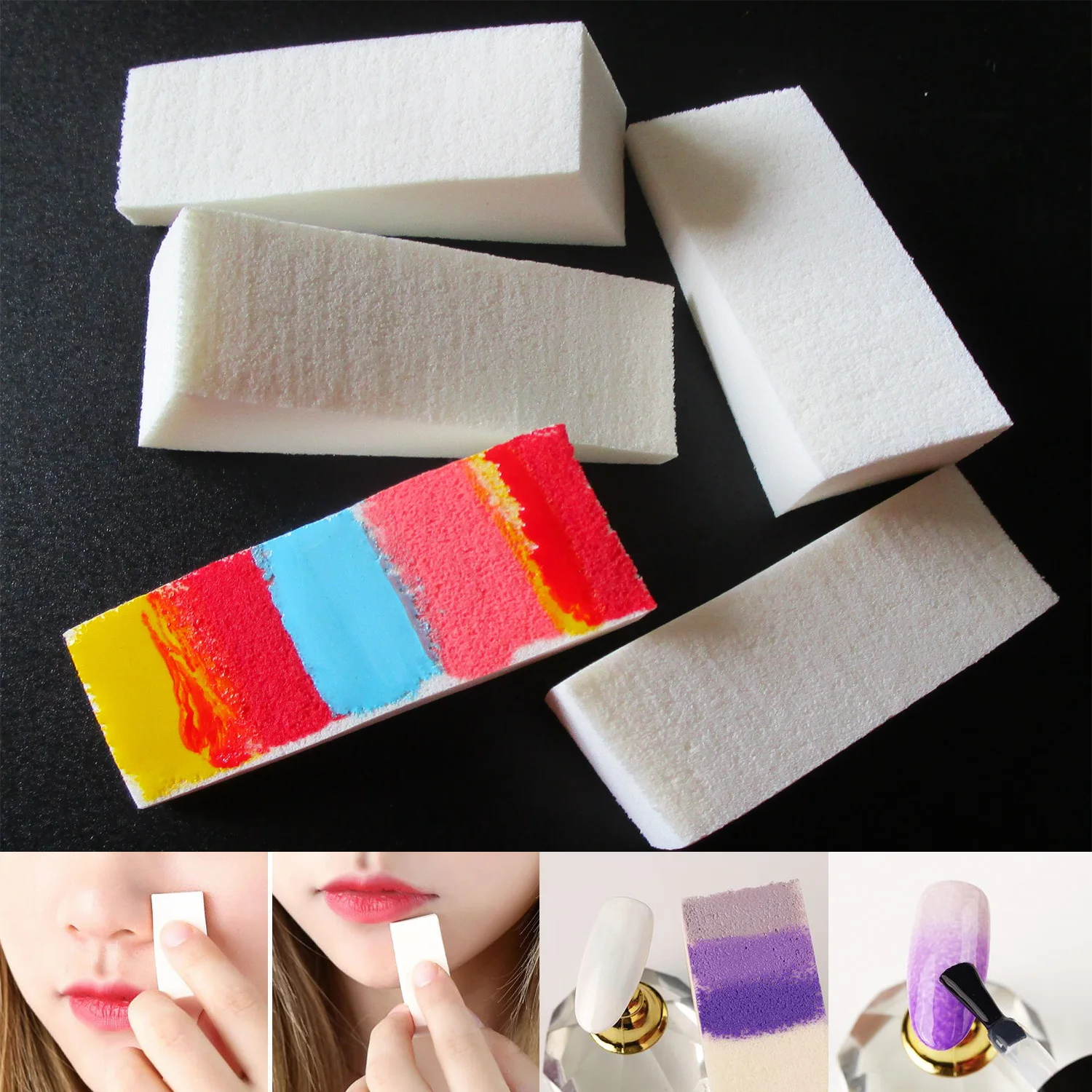 30 шт. разноцветные губки для дизайна ногтей|stamp stamping|stamping stampnail art stamping stamp |