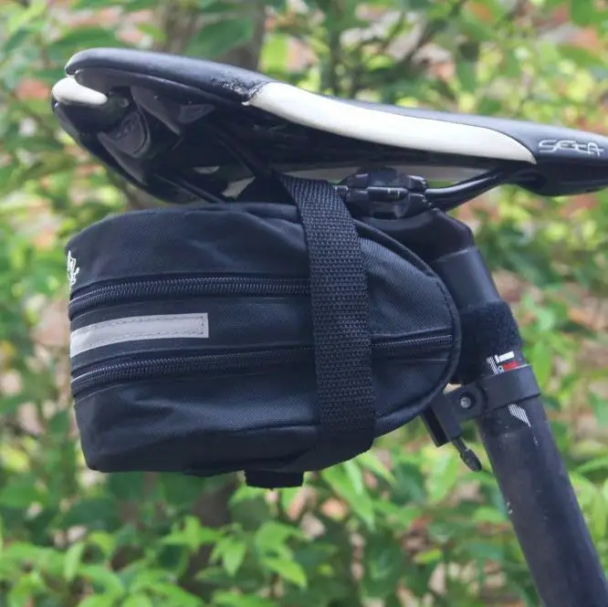 

Bicycle Saddle Bag Bike Wedge Pack Water Resistant Mudproof Cycling Tail Pouch Strap Mount Quick Release Storage Pannier