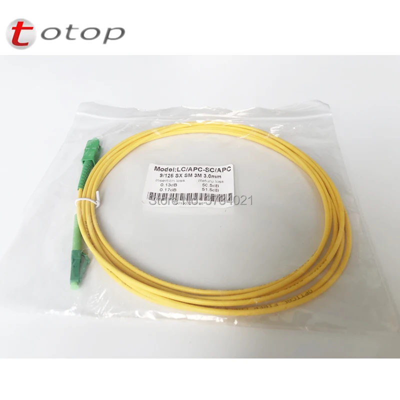 10 шт./лот SC/APC FC/UPC LC/APC SC/UPC Волоконно-оптический кабель SM simplex 3 мм G657B3 ПВХ патч-корд